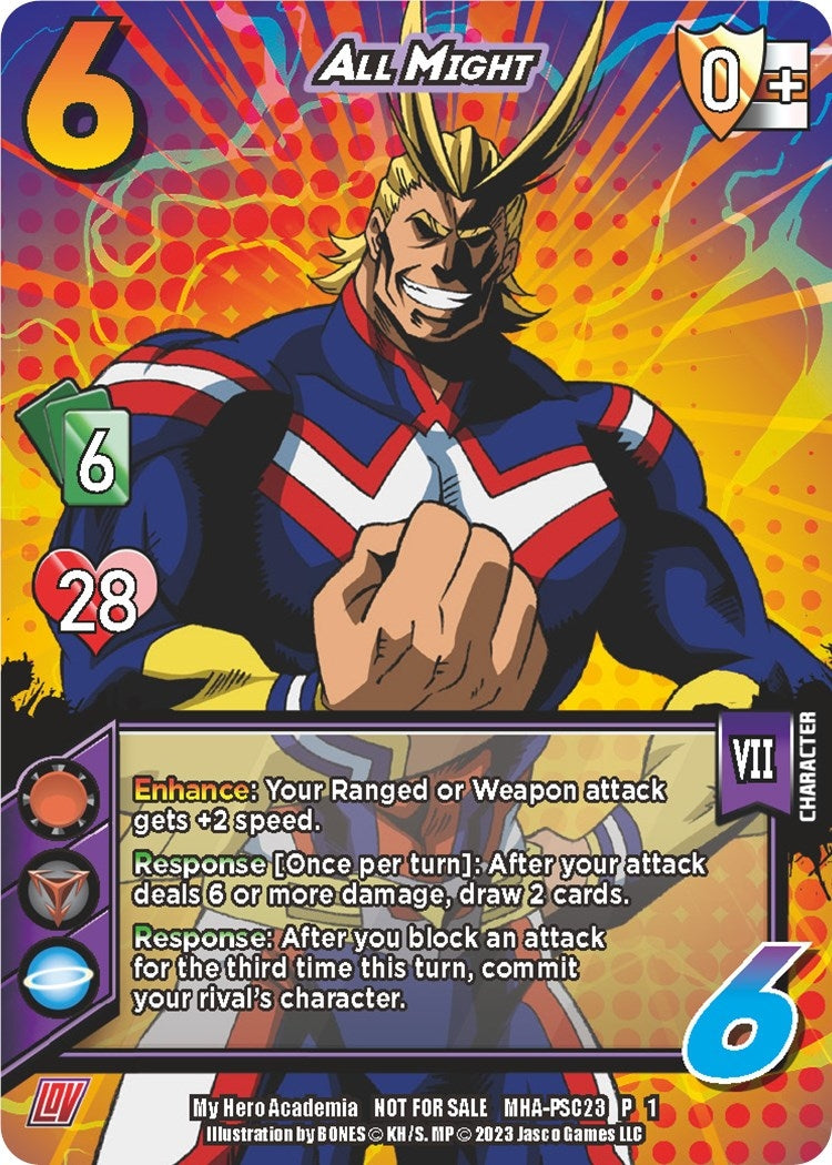 Image for All Might (Provisional Store Championship 2023) (UniVersus: My Hero Academia Promo Cards) (MHA-PSC23 P 1) - UniVersus