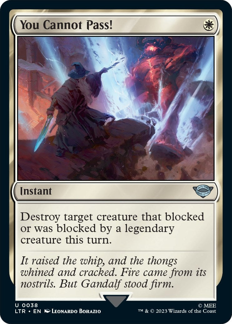 Image for You Cannot Pass! (Universes Beyond: The Lord of the Rings: Tales of Middle-earth) (38) - Magic: The Gathering