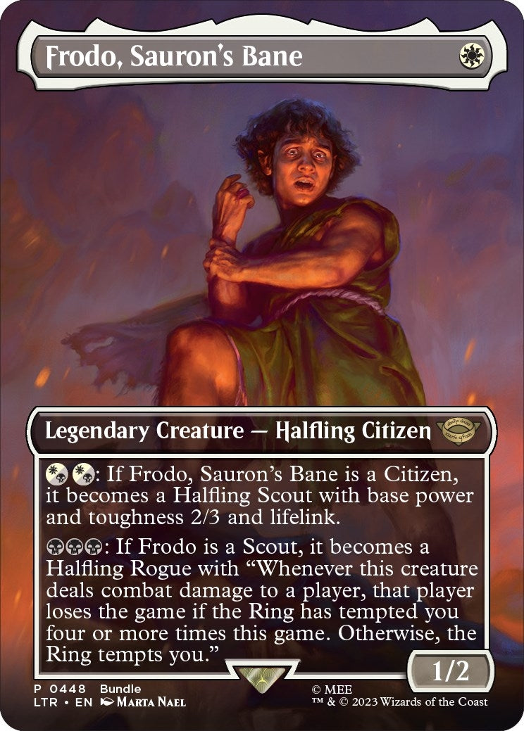 Image for Frodo, Sauron's Bane (Borderless) (LTR Bundle) - Magic: The Gathering