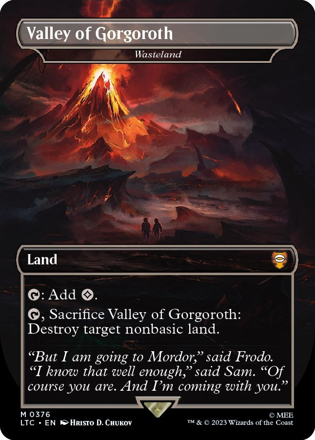 Image for Valley of Gorgoroth - Wasteland (Commander: The Lord of the Rings: Tales of Middle-earth) (376) - Magic: The Gathering