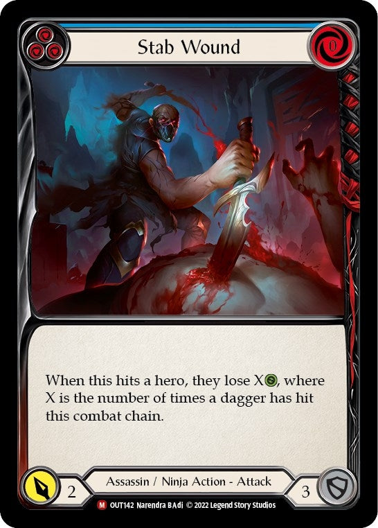 Image for Stab Wound (Outsiders) (OUT142) - Flesh and Blood TCG
