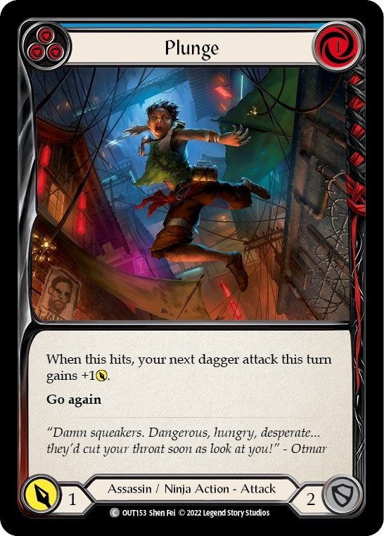 Image for Plunge (Blue) (Outsiders) (OUT153) - Flesh and Blood TCG