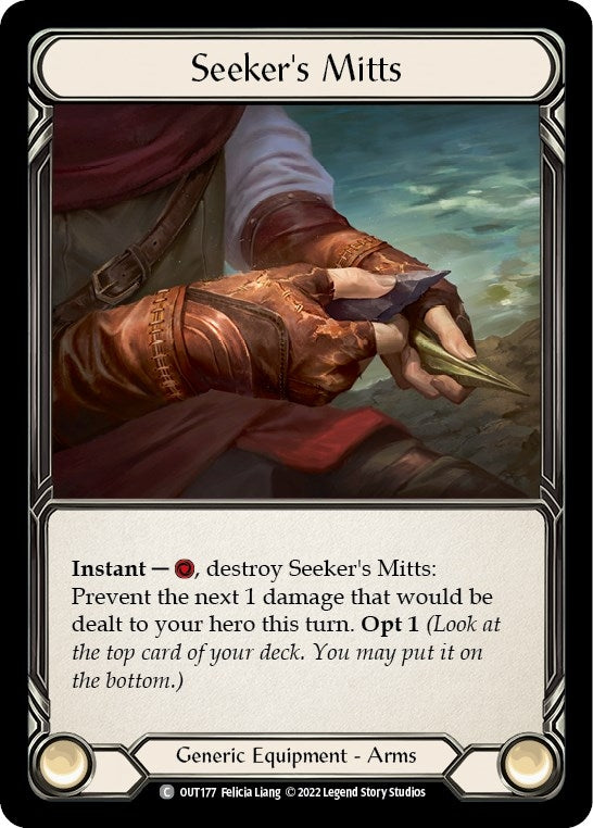 Image for Seeker's Mitts (Outsiders) (OUT177) - Flesh and Blood TCG