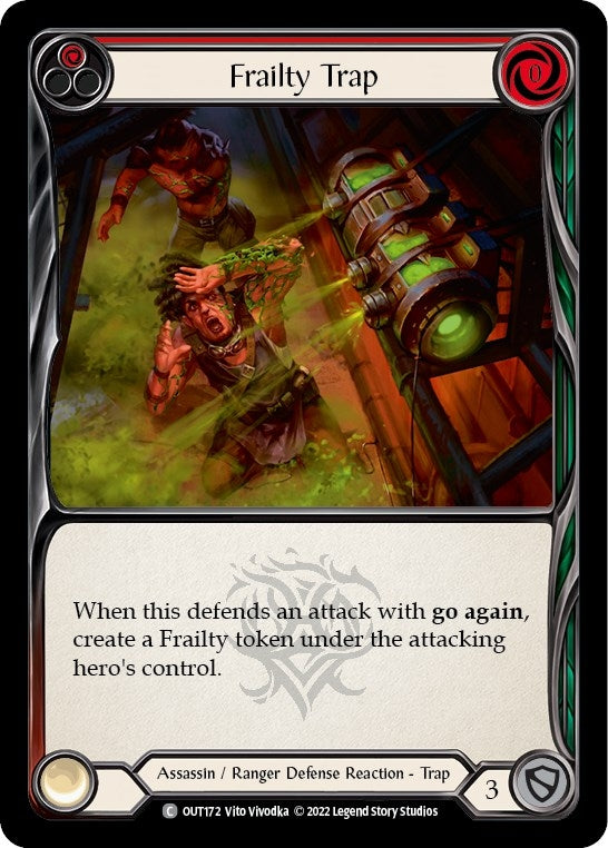 Image for Frailty Trap (Red) (Outsiders) (OUT172) - Flesh and Blood TCG