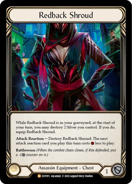 Image for Redback Shroud (Outsiders) (OUT011) - Flesh and Blood TCG