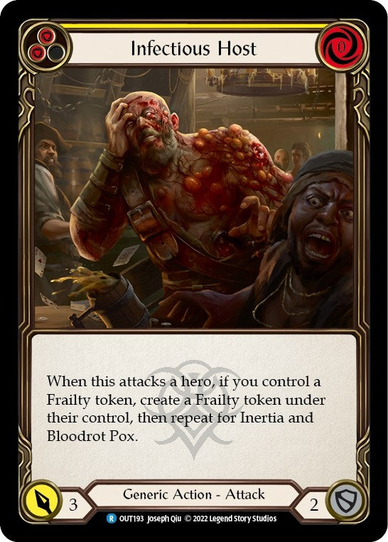 Image for Infectious Host (Yellow) (Outsiders) (OUT193) - Flesh and Blood TCG