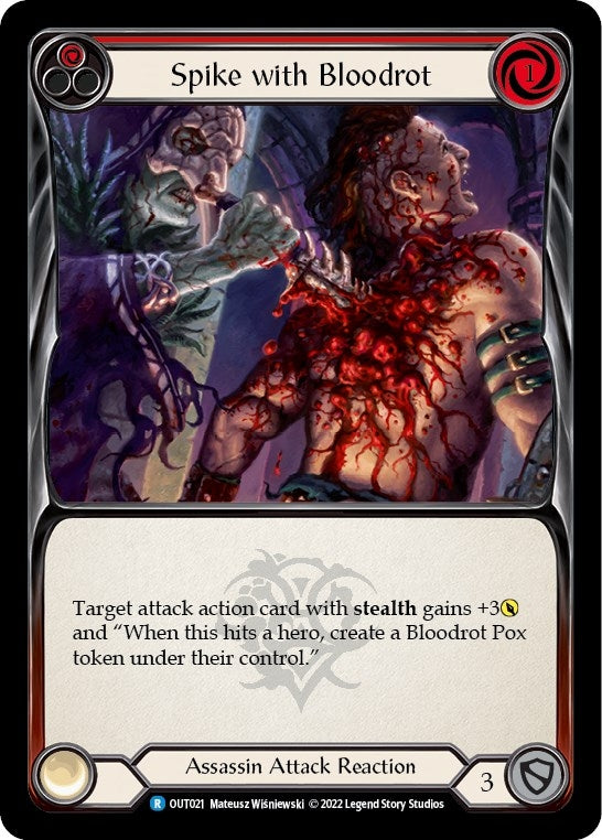 Image for Spike with Bloodrot (Red) (Outsiders) (OUT021) - Flesh and Blood TCG