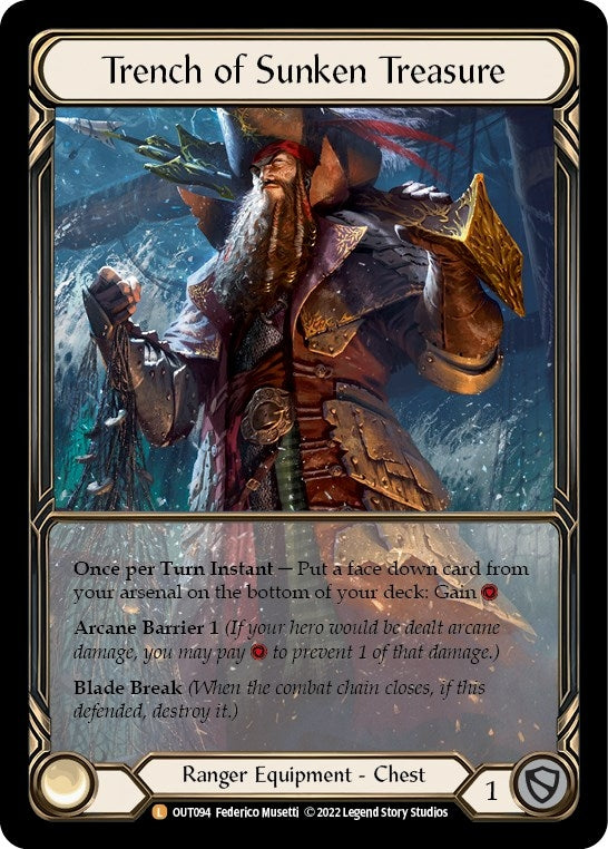 Image for Trench of Sunken Treasure (Extended Art) (Outsiders) (OUT094) - Flesh and Blood TCG