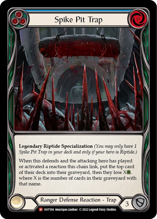 Image for Spike Pit Trap (Outsiders) (OUT104) - Flesh and Blood TCG