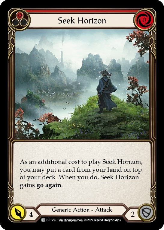 Image for Seek Horizon (Red) (Outsiders) (OUT216) - Flesh and Blood TCG
