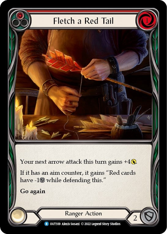 Image for Fletch a Red Tail (Red) (Outsiders) (OUT109) - Flesh and Blood TCG