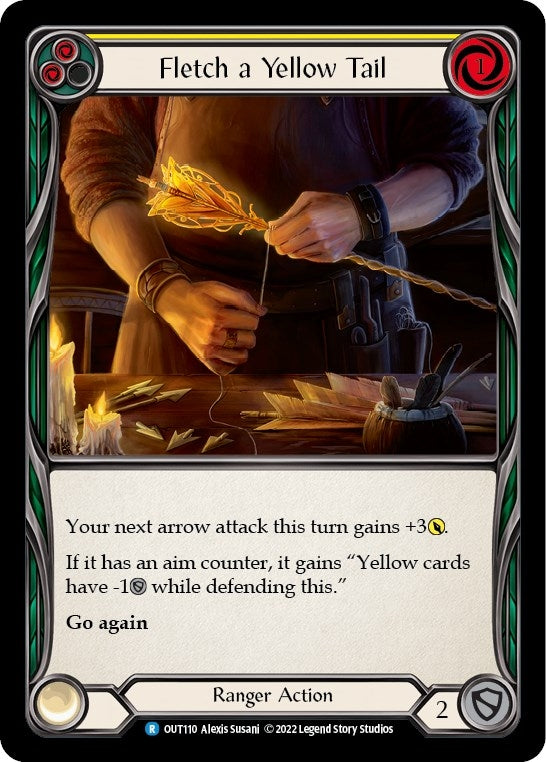 Image for Fletch a Yellow Tail (Yellow) (Outsiders) (OUT110) - Flesh and Blood TCG