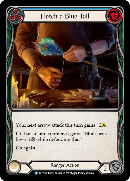 Image for Fletch a Blue Tail (Blue) (Outsiders) (OUT111) - Flesh and Blood TCG