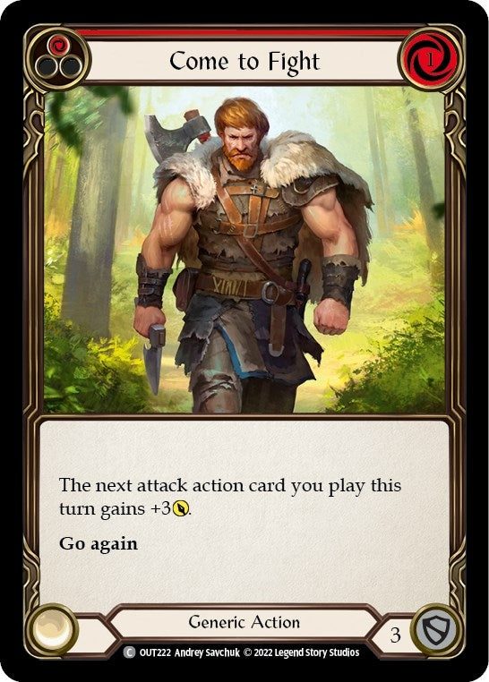 Image for Come to Fight (Red) (Outsiders) (OUT222) - Flesh and Blood TCG