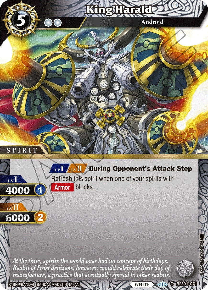 Image for King Harald (Dawn of History) (BSS01-071) - Battle Spirits Saga