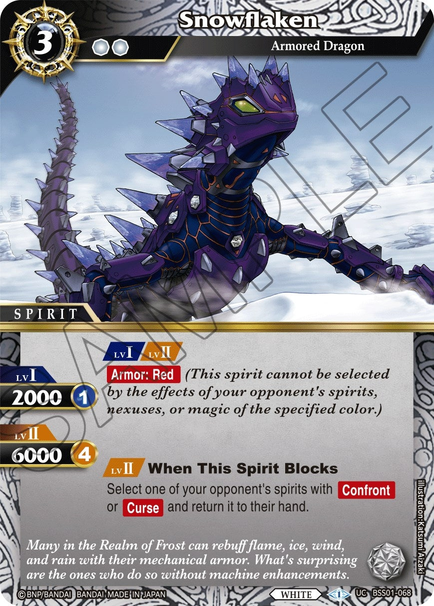 Image for Snowflaken (Dawn of History) (BSS01-068) - Battle Spirits Saga