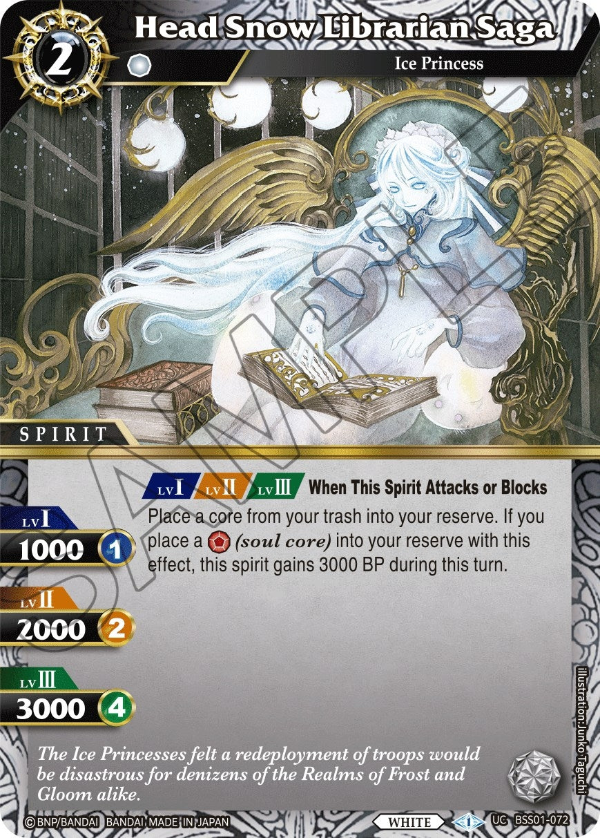Image for Head Snow Librarian Saga (Dawn of History) (BSS01-072) - Battle Spirits Saga