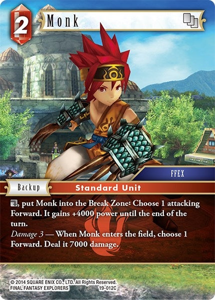 Image for Monk (19-012C) (From Nightmares) (19-012C) - Final Fantasy TCG