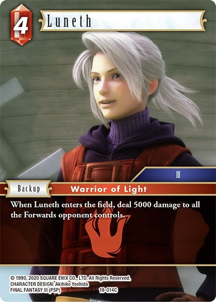 Image for Luneth (From Nightmares) (19-014C) - Final Fantasy TCG