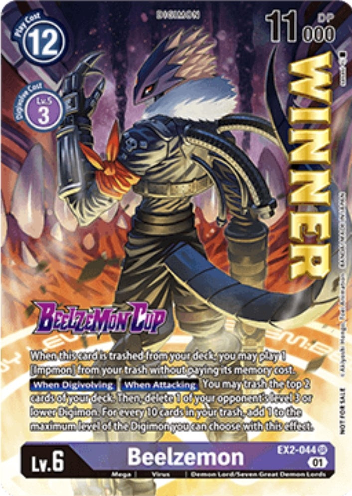 Image for Beelzemon (Beelzemon Cup Winner) (ST-14_PR) (EX2-044 SR) - Digimon Card Game