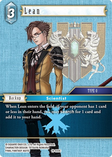Image for Lean (From Nightmares) (19-033C) - Final Fantasy TCG