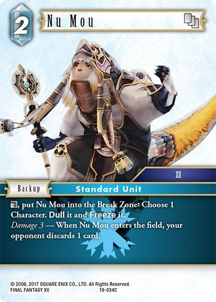 Image for Nu Mou (From Nightmares) (19-034C) - Final Fantasy TCG