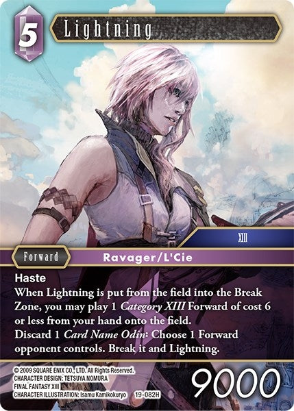 Image for Lightning (19-082H) (From Nightmares) (19-082H) - Final Fantasy TCG