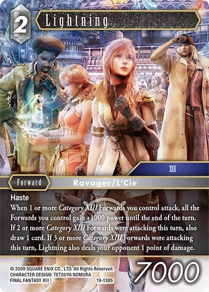 Image for Lightning (19-138S) (From Nightmares) (19-138S) - Final Fantasy TCG