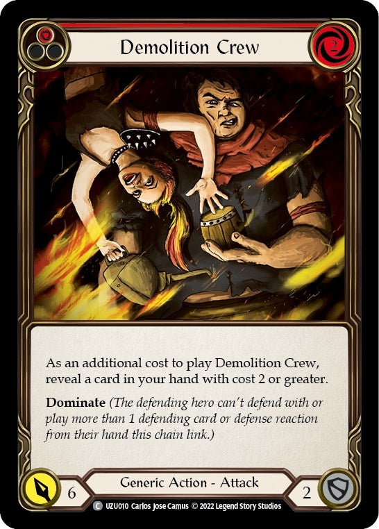 Image for Demolition Crew (Red) (Blitz Deck: Outsiders - Uzuri) (UZU010) - Flesh and Blood TCG