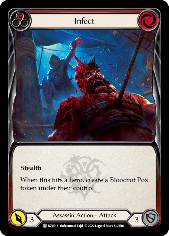 Image for Infect (Red) (Blitz Deck: Outsiders - Uzuri) (UZU013) - Flesh and Blood TCG