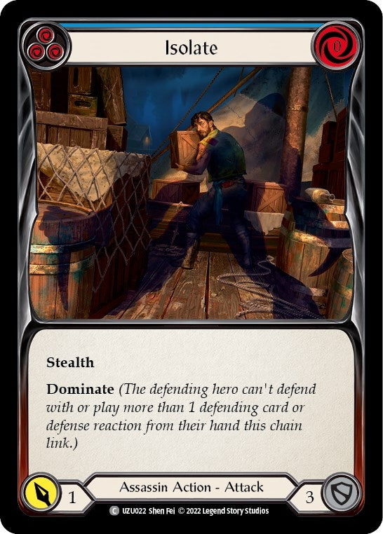 Image for Isolate (Blue) (Blitz Deck: Outsiders - Uzuri) (UZU022) - Flesh and Blood TCG