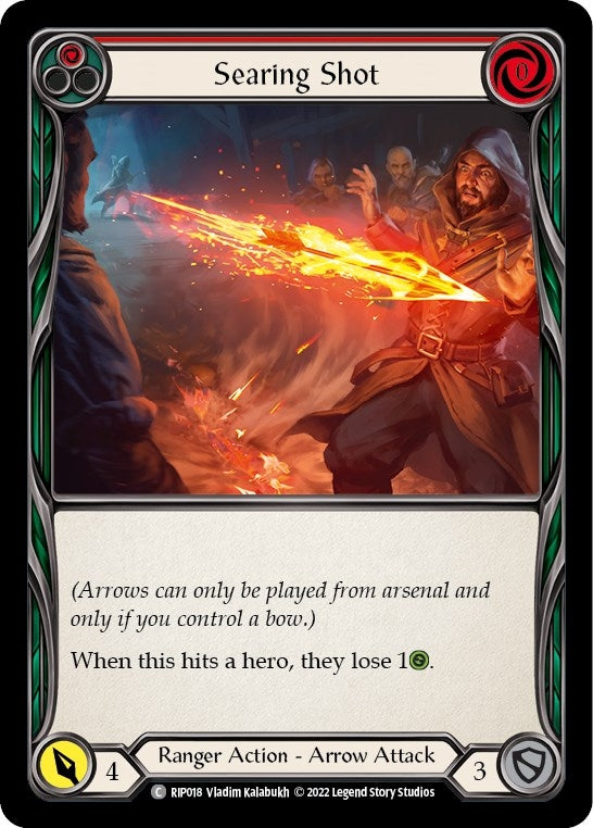 Image for Searing Shot (Red) (Blitz Deck: Outsiders - Riptide) (RIP018) - Flesh and Blood TCG