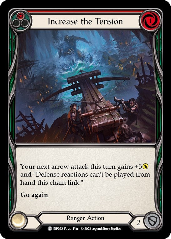 Image for Increase the Tension (Red) (Blitz Deck: Outsiders - Riptide) (RIP022) - Flesh and Blood TCG