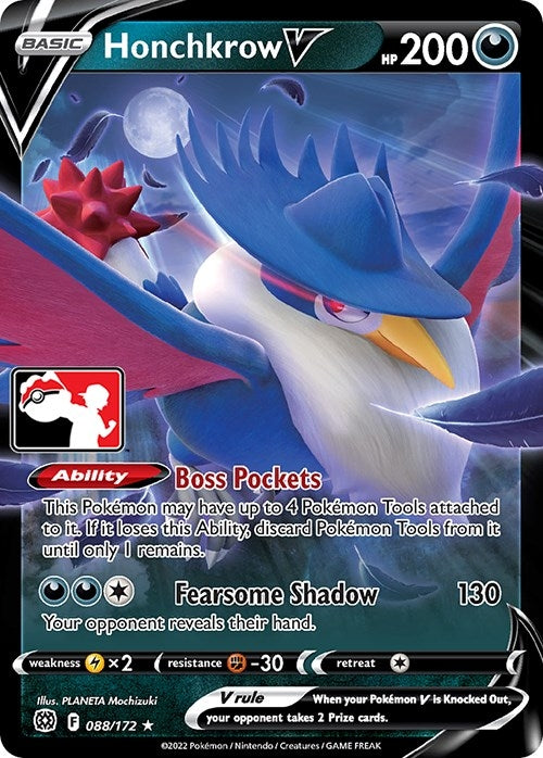 Image for Honchkrow V (Prize Pack Series Cards) (088/172) - Pokemon