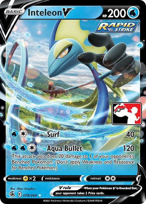 Image for Inteleon V (Prize Pack Series Cards) (078/264) - Pokemon
