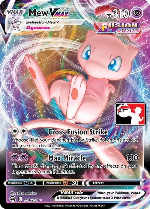 Image for Mew VMAX (Prize Pack Series Cards) (114/264) - Pokemon