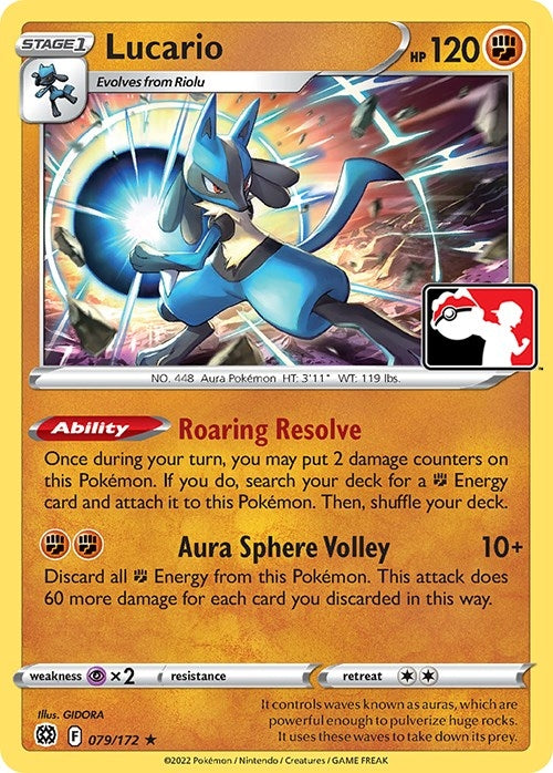 Image for Lucario (Prize Pack Series Cards) (079/172) - Pokemon