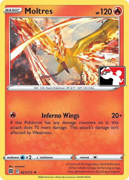 Image for Moltres (Prize Pack Series Cards) (021/172) - Pokemon
