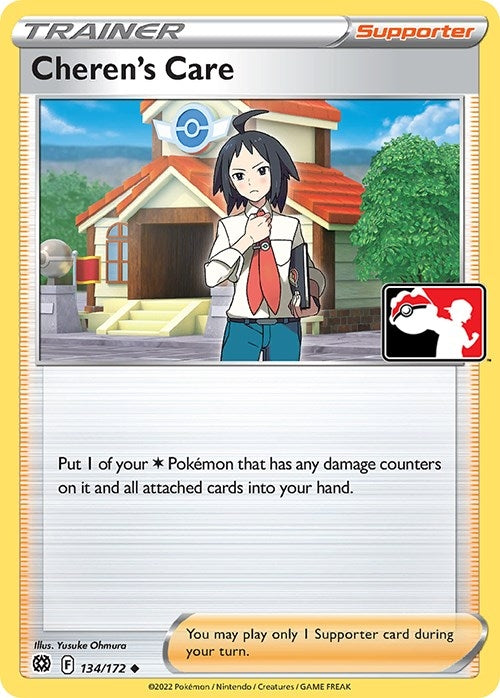 Image for Cheren's Care (Prize Pack Series Cards) (134/172) - Pokemon