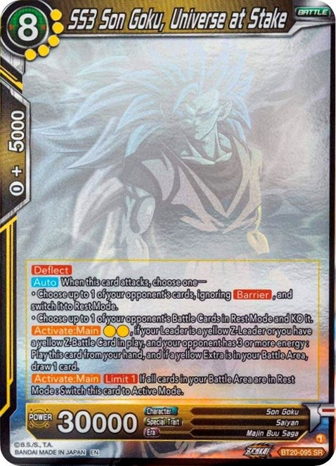 Image for SS3 Son Goku, Universe at Stake (Hologram) (Power Absorbed) (BT20-095) - Dragon Ball Super: Masters