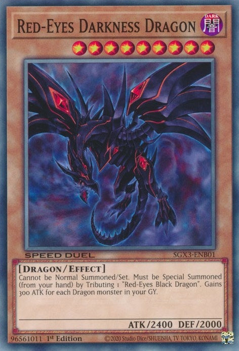 Image for Red-Eyes Darkness Dragon (Speed Duel GX: Duelists of Shadows) (SGX3-ENB01) - YuGiOh