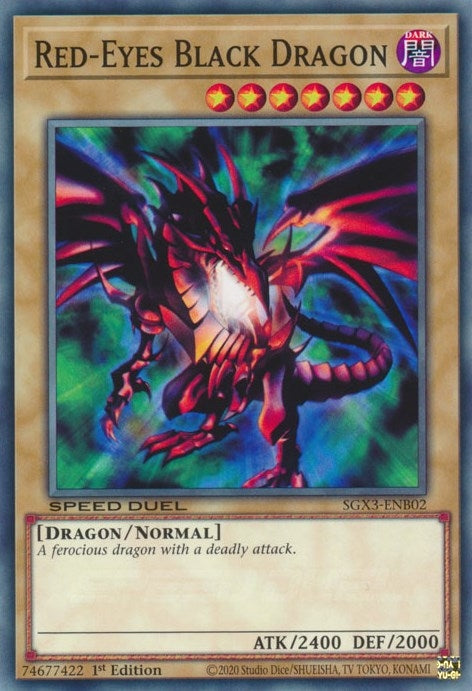 Image for Red-Eyes Black Dragon (Speed Duel GX: Duelists of Shadows) (SGX3-ENB02) - YuGiOh