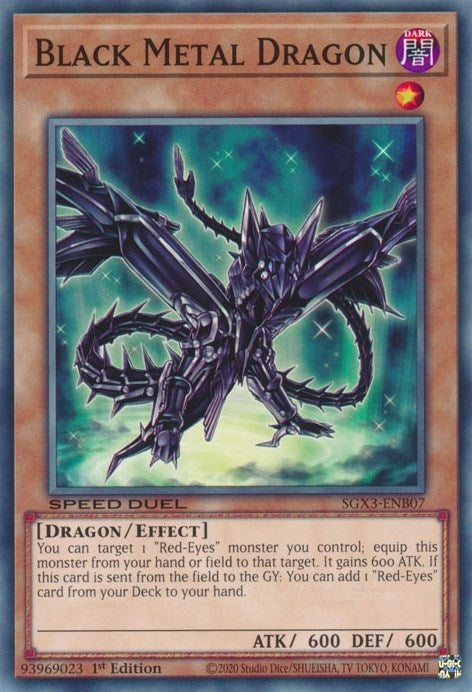 Image for Black Metal Dragon (Speed Duel GX: Duelists of Shadows) (SGX3-ENB07) - YuGiOh