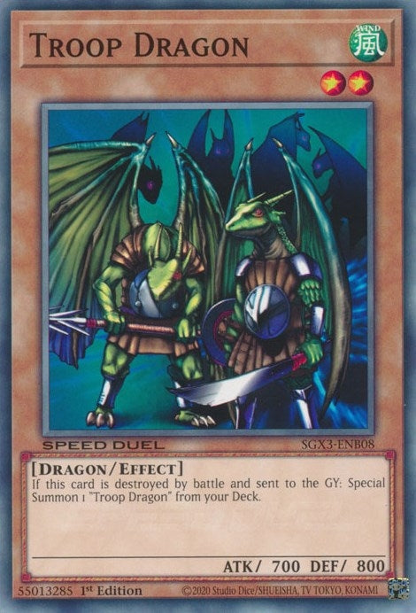 Image for Troop Dragon (Speed Duel GX: Duelists of Shadows) (SGX3-ENB08) - YuGiOh