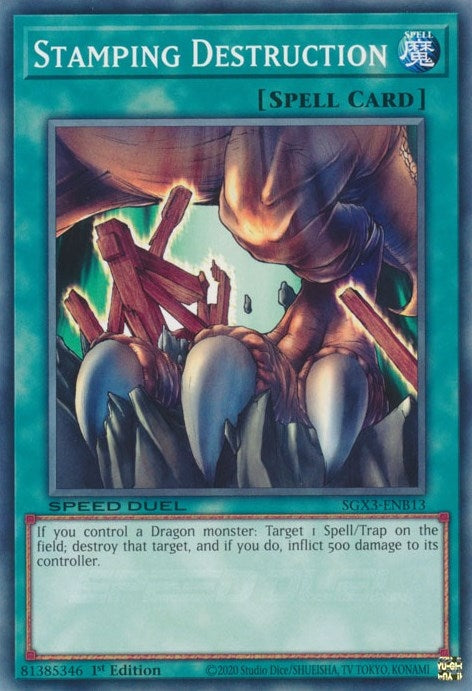 Image for Stamping Destruction (Speed Duel GX: Duelists of Shadows) (SGX3-ENB13) - YuGiOh