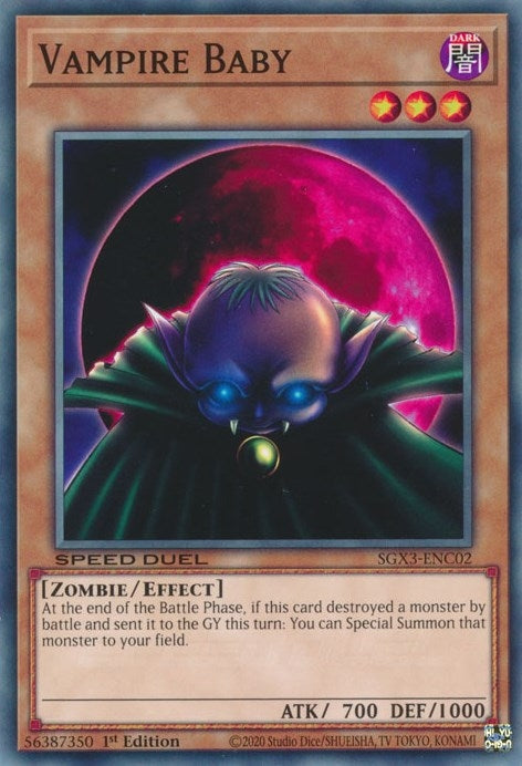Image for Vampire Baby (Speed Duel GX: Duelists of Shadows) (SGX3-ENC02) - YuGiOh