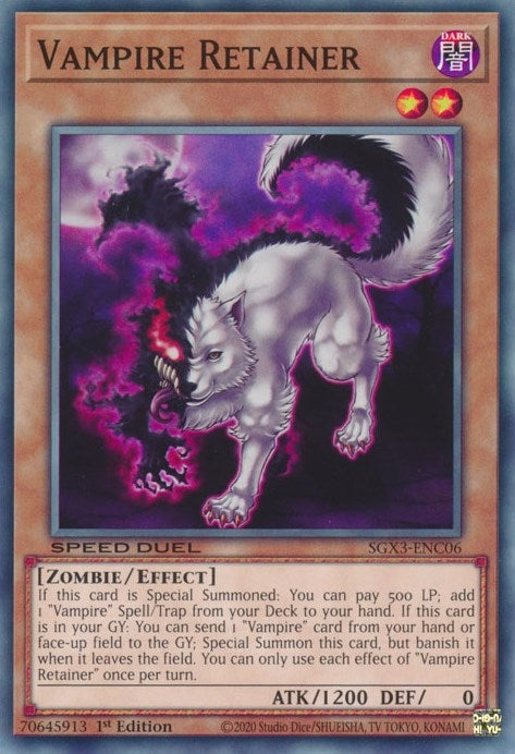 Image for Vampire Retainer (Speed Duel GX: Duelists of Shadows) (SGX3-ENC06) - YuGiOh
