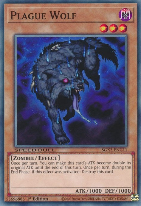Image for Plague Wolf (Speed Duel GX: Duelists of Shadows) (SGX3-ENC11) - YuGiOh