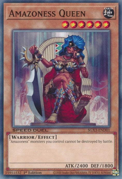 Image for Amazoness Queen (Speed Duel GX: Duelists of Shadows) (SGX3-END01) - YuGiOh