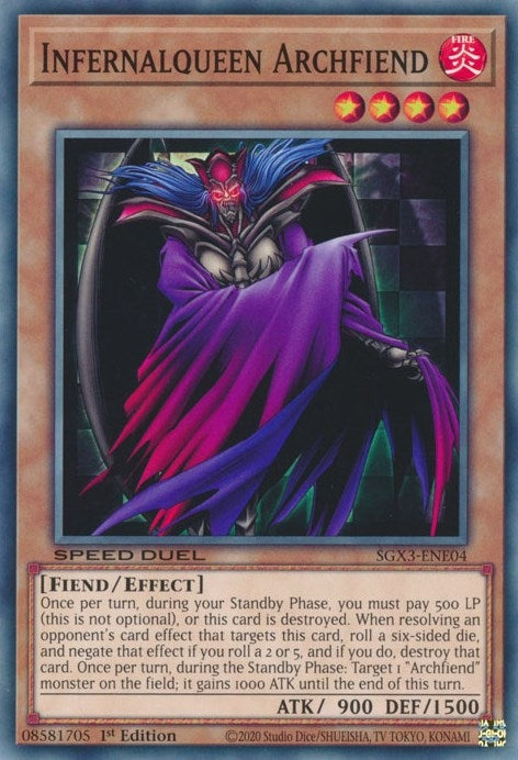 Image for Infernalqueen Archfiend (Speed Duel GX: Duelists of Shadows) (SGX3-ENE04) - YuGiOh